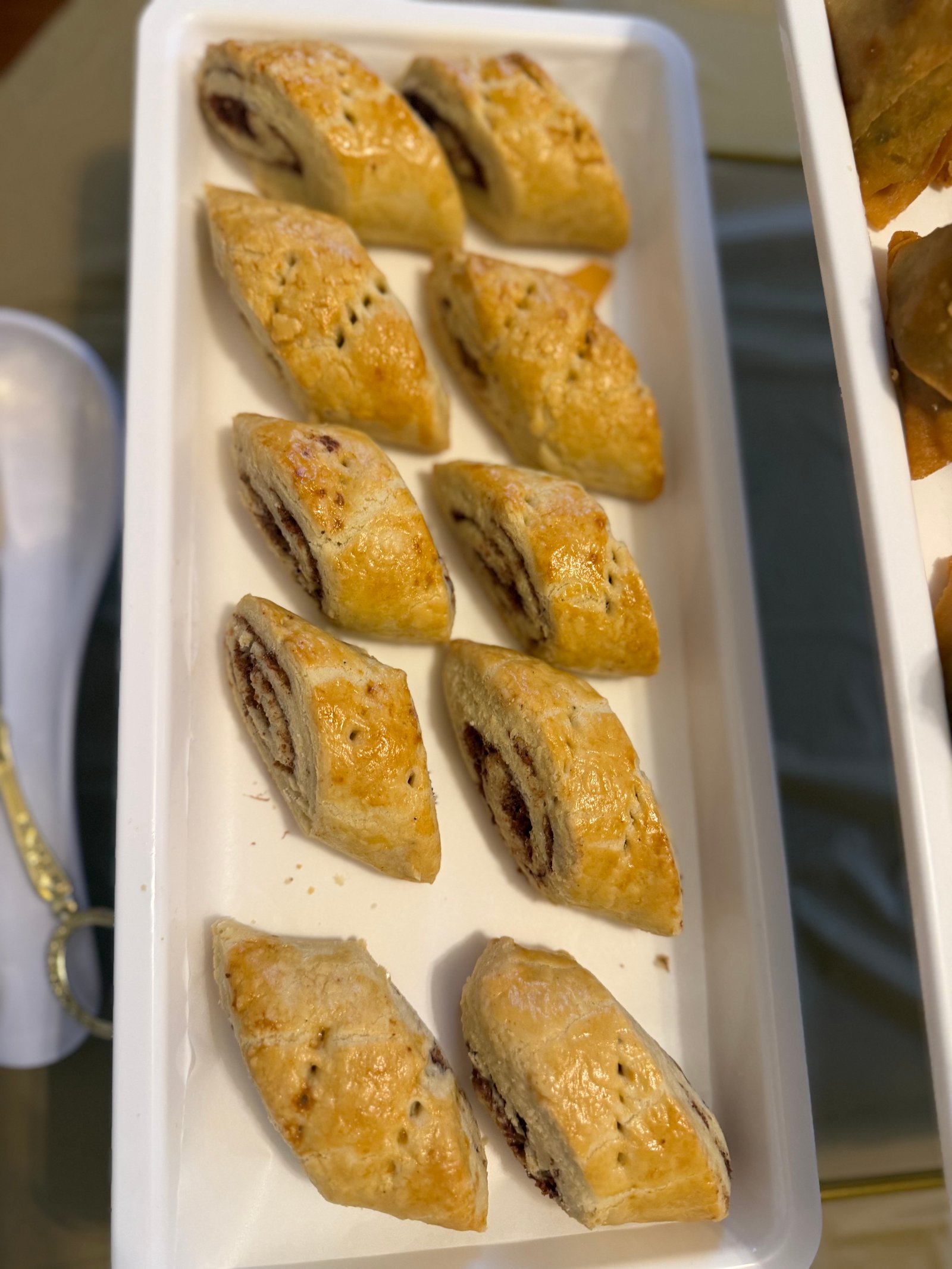Jam or corn beef rolls